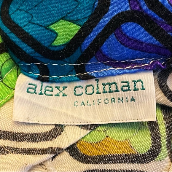 1970s Alex Colman Psychedelic Floral Massive Palazzo Pants - Picture 7 of 8